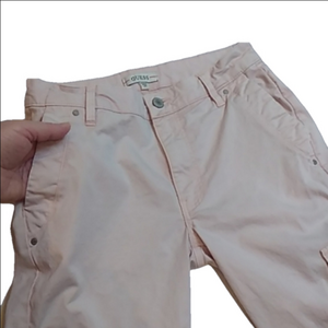 GUESS Shell Pink Cotton Chino Pants *Flaw Blue dye transfer spots on knees